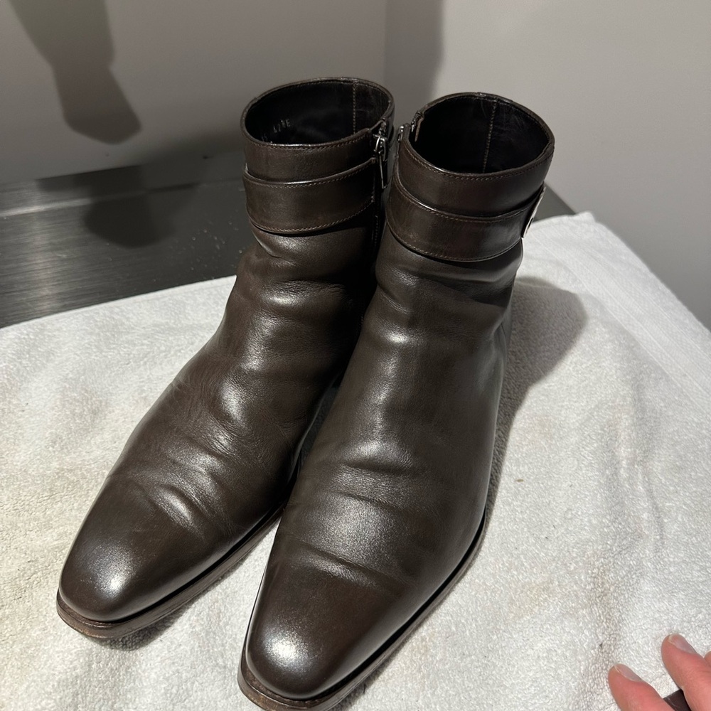 Gucci Brown Zip Up Boots